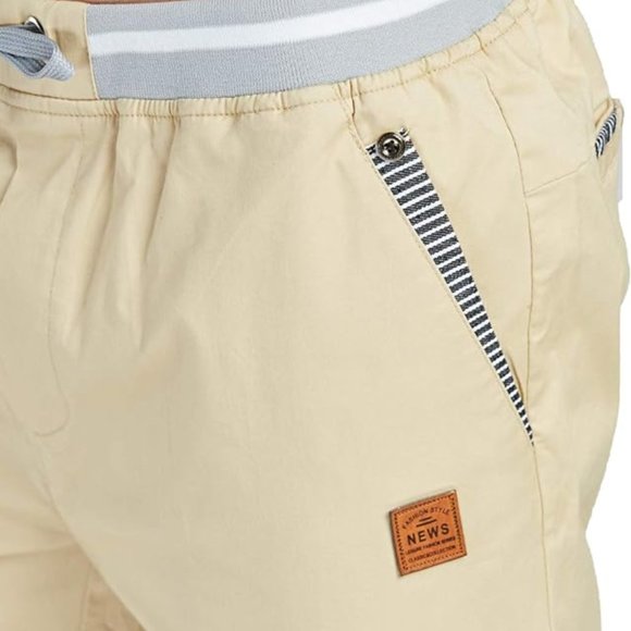 Tansozer Coral Pink Shorts Casual Classic Fit Drawstring Hybrid Shorts Medium - Picture 13 of 15